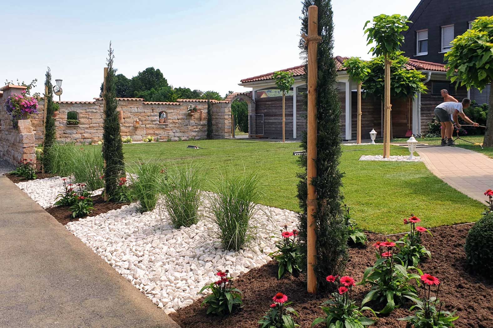 Garten Matzer in Leitersdorf, 8330 Feldbach, Südoststeiermark, Gartengestaltung, Gartenbau, Gartencenter, Gartenpflanzen, Baumschule, Garten-Neuanlage, Außenanlage, Gartenplanung, Gartenpflege, Gartendeko, Gartenmöbel, die Gartenprofis